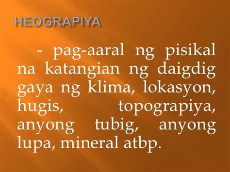 kahulugan ng heograpiya